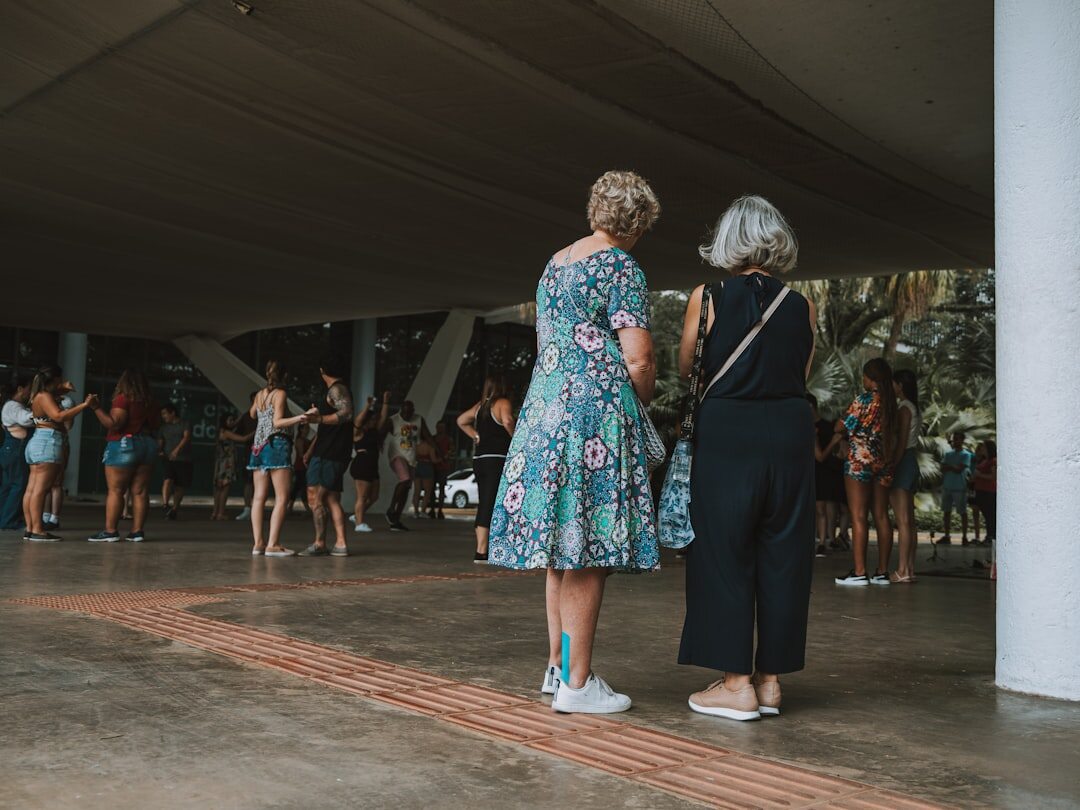 seniors dancing together