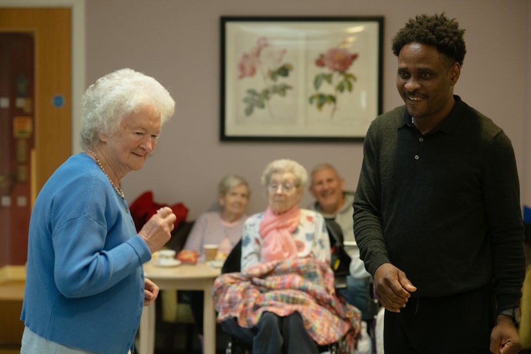 seniors smiling in group