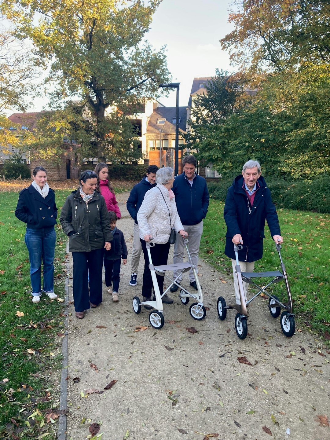 group of active seniors