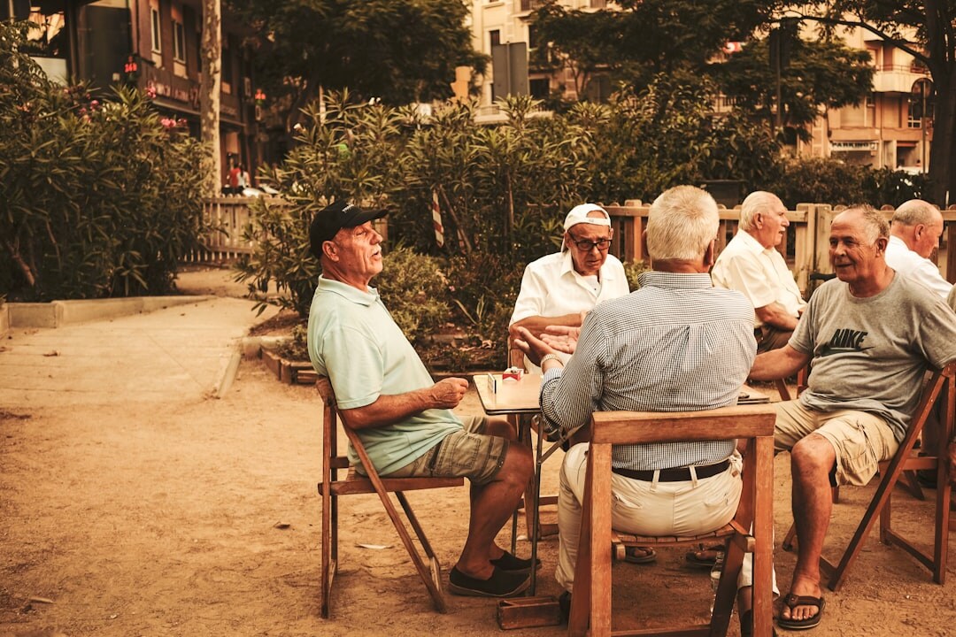 seniors socializing